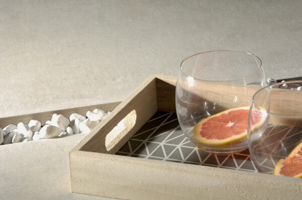 Evoque Outdoor 60x60x2cm sabbia/creme – Bild 3